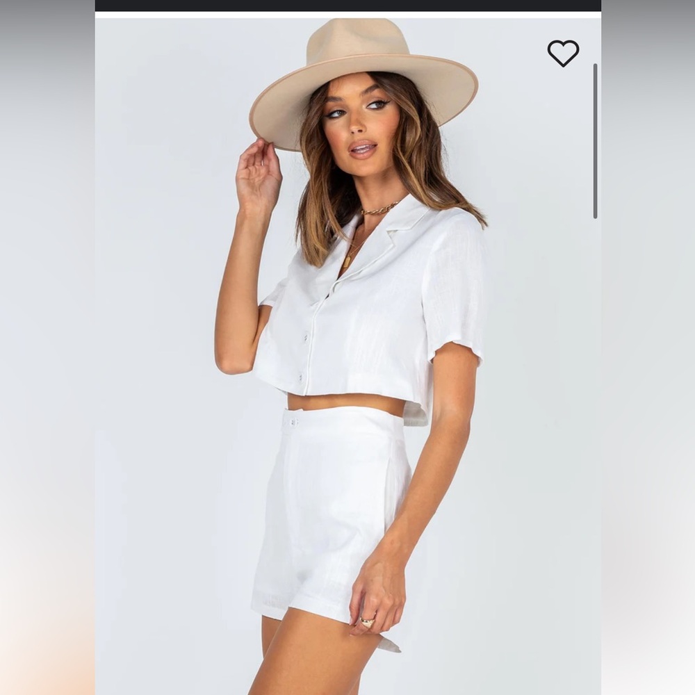NWT Princess Polly Addison Set in white